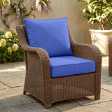 Outdoor Deep Seat Cushion Set, 25 x 25 x 5 inch ,Set of 2 - Eagle Peak
