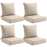 Outdoor Deep Seat Cushion Set, 25 x 25 x 5 inch, Set of 4 - Eagle Peak