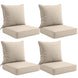 Outdoor Deep Seat Cushion Set, 25 x 25 x 5 inch, Set of 4 - Eagle Peak