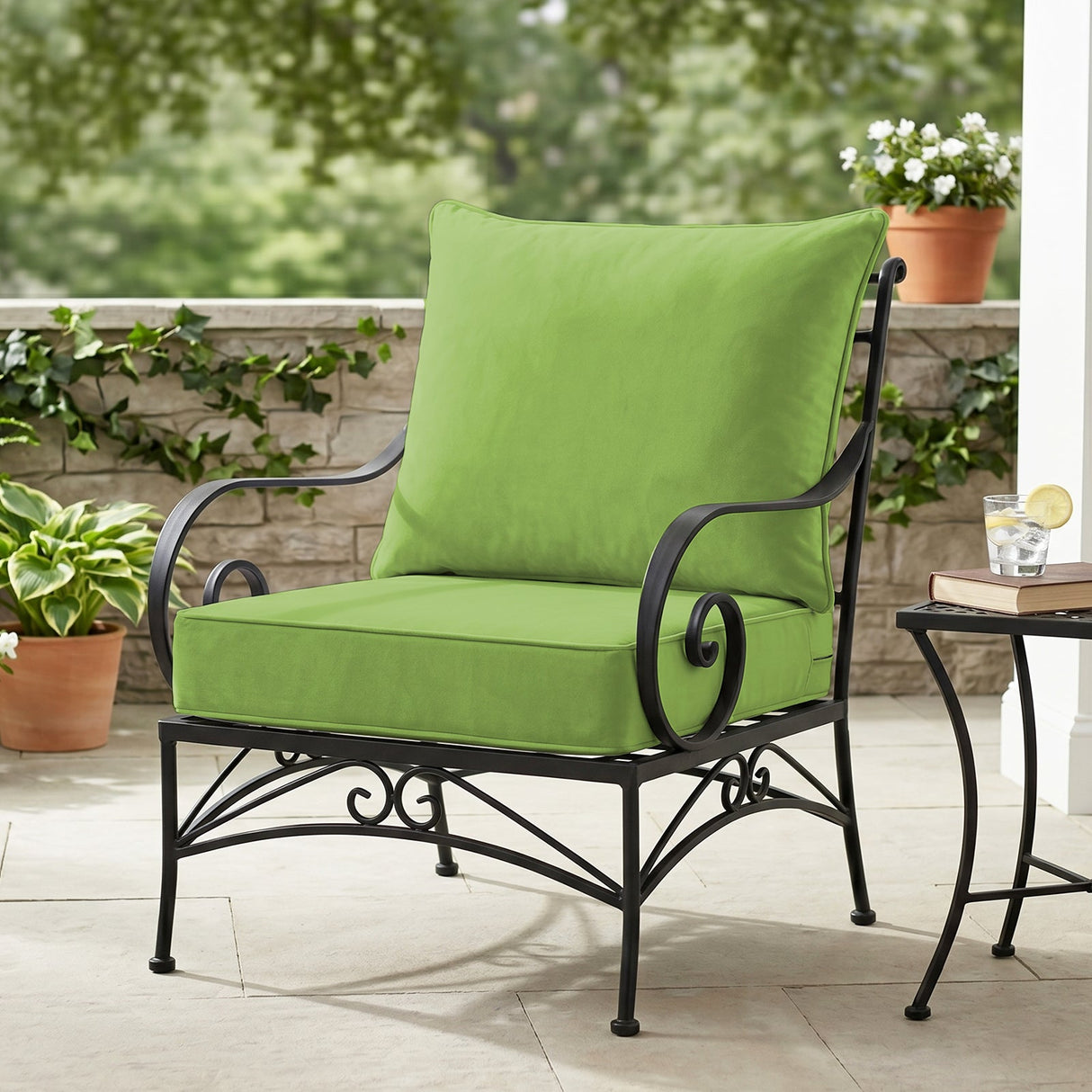 Outdoor Deep Seat Cushion Set, 25 x 25 x 5 inch, Set of 4 - Eagle Peak