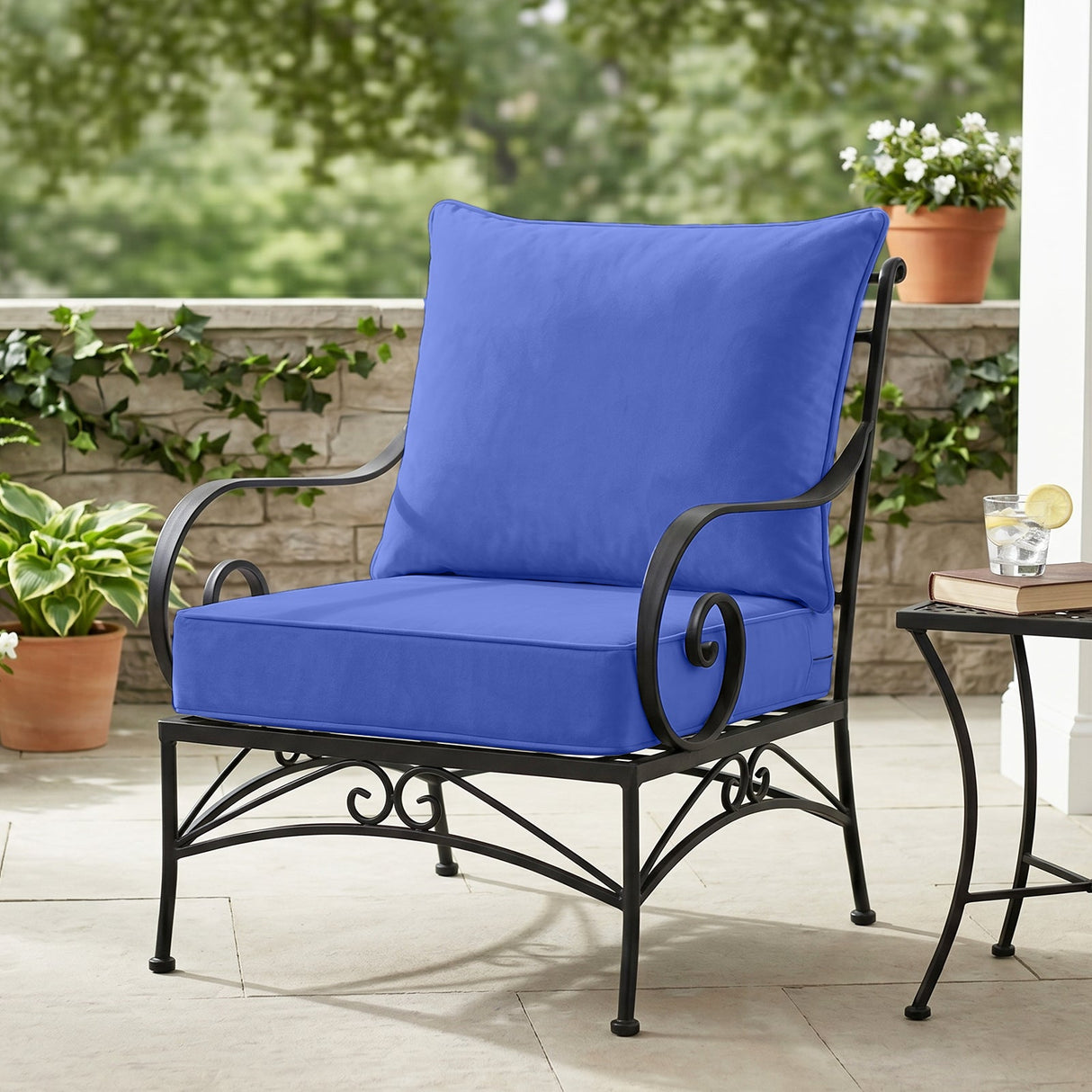 Outdoor Deep Seat Cushion Set, 25 x 25 x 5 inch, Set of 4 - Eagle Peak