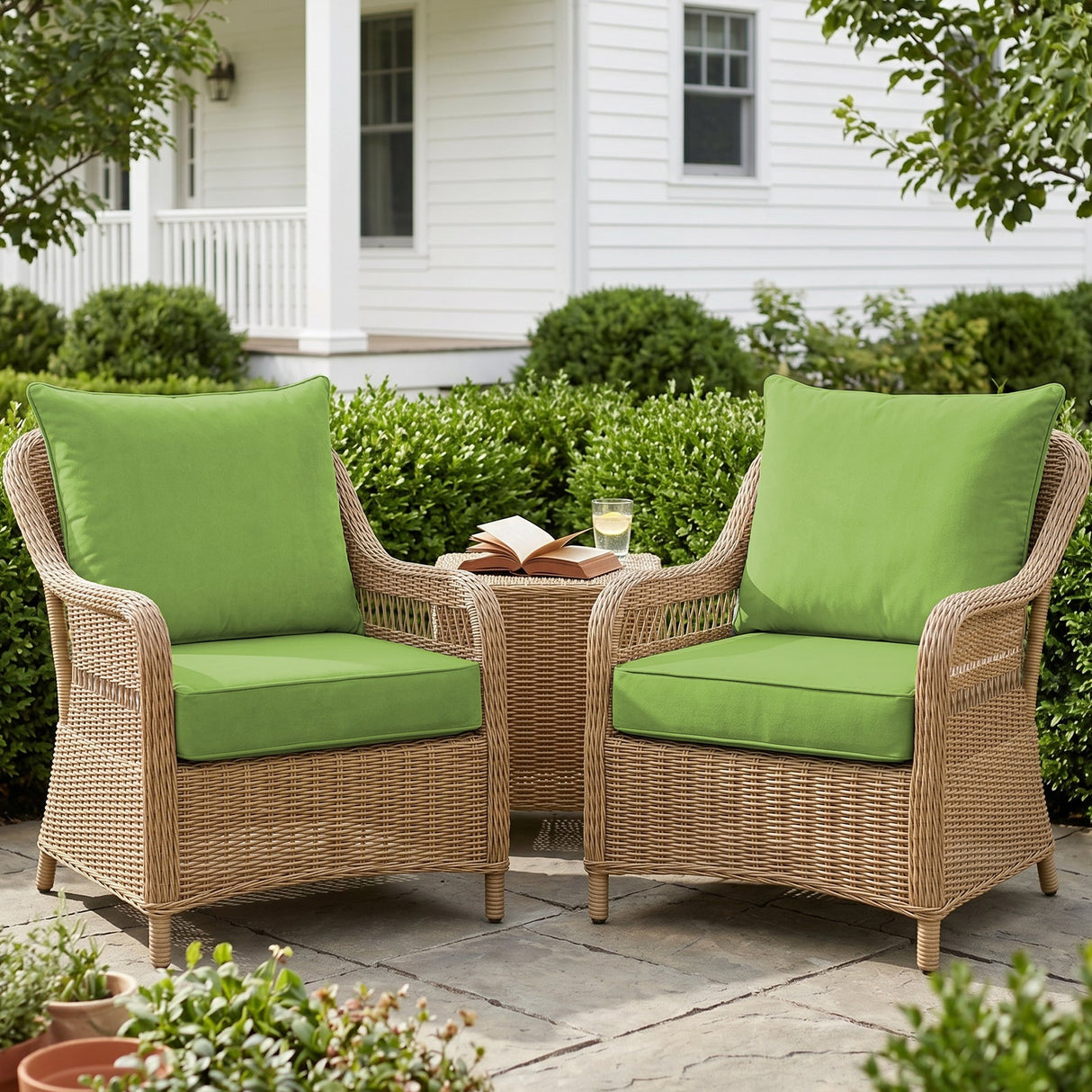 Outdoor Deep Seat Cushion Set, 25 x 25 x 5 inch, Set of 4 - Eagle Peak
