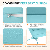 Outdoor Deep Seat Cushion Set, 25 x 25 x 5 inch, Set of 4 - Eagle Peak Custom Canopy Tent