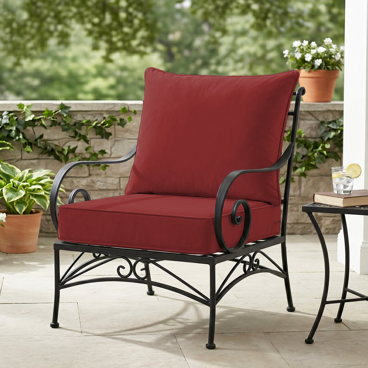 Outdoor Deep Seat Cushion Set, 25 x 25 x 5 inch, Set of 4 - Eagle Peak