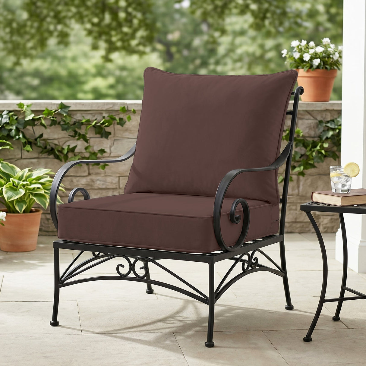 Outdoor Deep Seat Cushion Set, 25 x 25 x 5 inch, Set of 4 - Eagle Peak