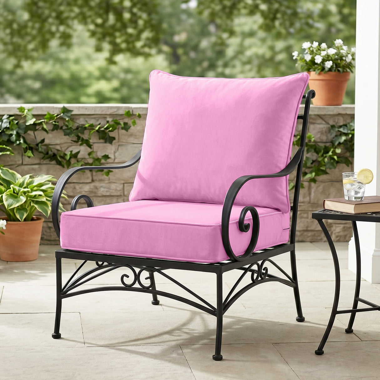 Outdoor Deep Seat Cushion Set, 25 x 25 x 5 inch, Set of 4 - Eagle Peak