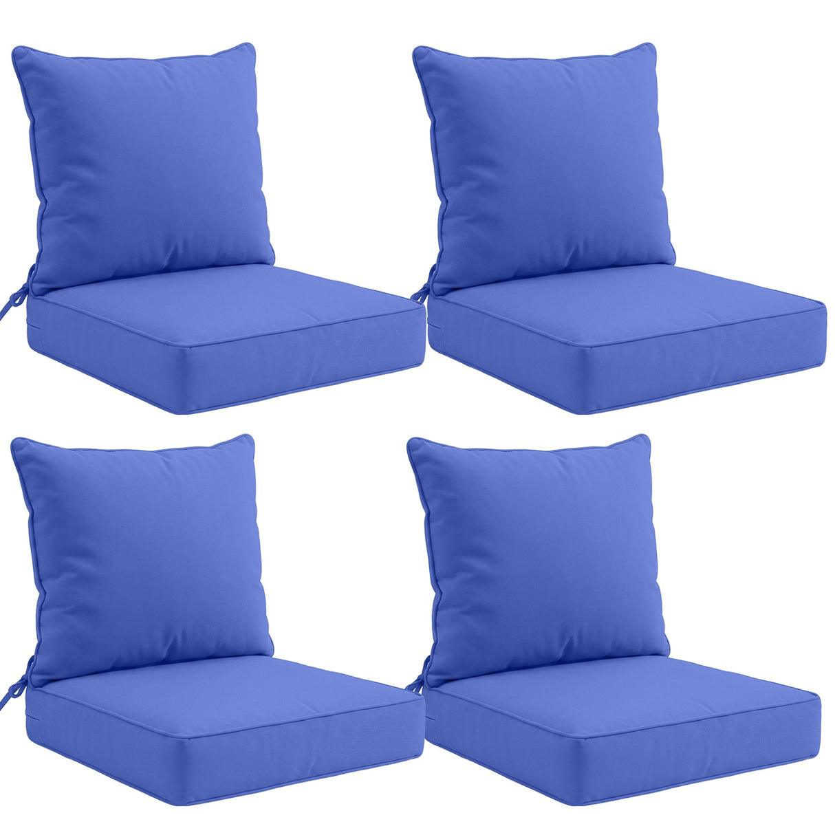 Outdoor Deep Seat Cushion Set, 25 x 25 x 5 inch, Set of 4 - Eagle Peak
