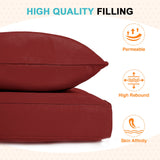 Outdoor Deep Seat Patio Seat Cushion Set, 25x25x5 inch, 2 - Piece Back Chair Cushion - Eagle Peak Custom Canopy Tent