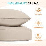 Outdoor Deep Seat Patio Seat Cushion Set, 25x25x5 inch, 2 - Piece Back Chair Cushion - Eagle Peak Custom Canopy Tent
