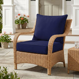 Outdoor Deep Seat Patio Seat Cushion Set, 25x25x5 inch, 2 - Piece Back Chair Cushion - Eagle Peak