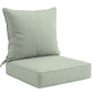 Outdoor Deep Seat Patio Seat Cushion Set, 25x25x5 inch, 2 - Piece Back Chair Cushion - Eagle Peak