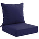 Outdoor Deep Seat Patio Seat Cushion Set, 25x25x5 inch, 2 - Piece Back Chair Cushion - Eagle Peak