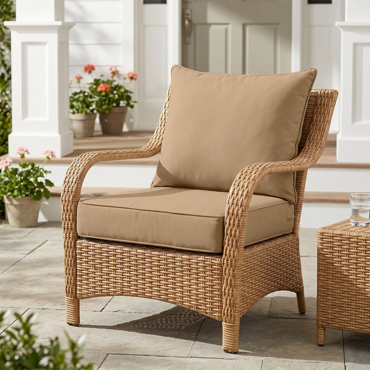Outdoor Deep Seat Patio Seat Cushion Set, 25x25x5 inch, 2 - Piece Back Chair Cushion - Eagle Peak