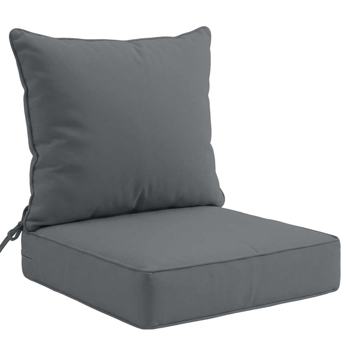 Outdoor Deep Seat Patio Seat Cushion Set, 25x25x5 inch, 2 - Piece Back Chair Cushion - Eagle Peak
