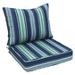 Outdoor Deep Seat Patio Seat Cushion Set, 25x25x5 inch, 2 - Piece Back Chair Cushion - Eagle Peak Custom Canopy Tent