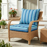 Outdoor Deep Seat Patio Seat Cushion Set, 25x25x5 inch, 2 - Piece Back Chair Cushion - Eagle Peak