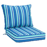 Outdoor Deep Seat Patio Seat Cushion Set, 25x25x5 inch, 2 - Piece Back Chair Cushion - Eagle Peak Custom Canopy Tent