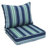 Outdoor Deep Seat Patio Seat Cushion Set, 25x25x5 inch, 2 - Piece Back Chair Cushion - Eagle Peak Custom Canopy Tent
