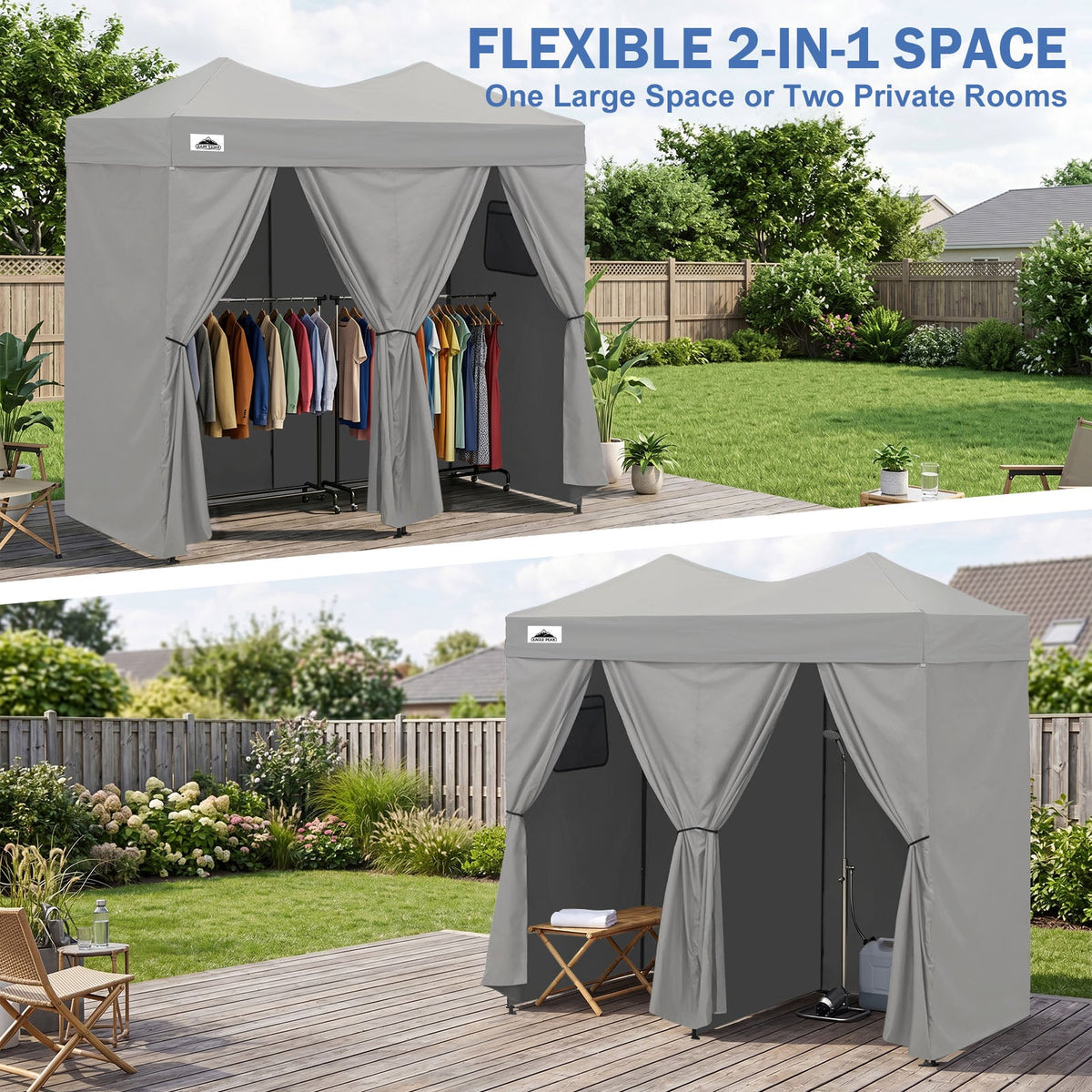 Outdoor Pop Up Changing Room 8x4 ft - Eagle Peak®