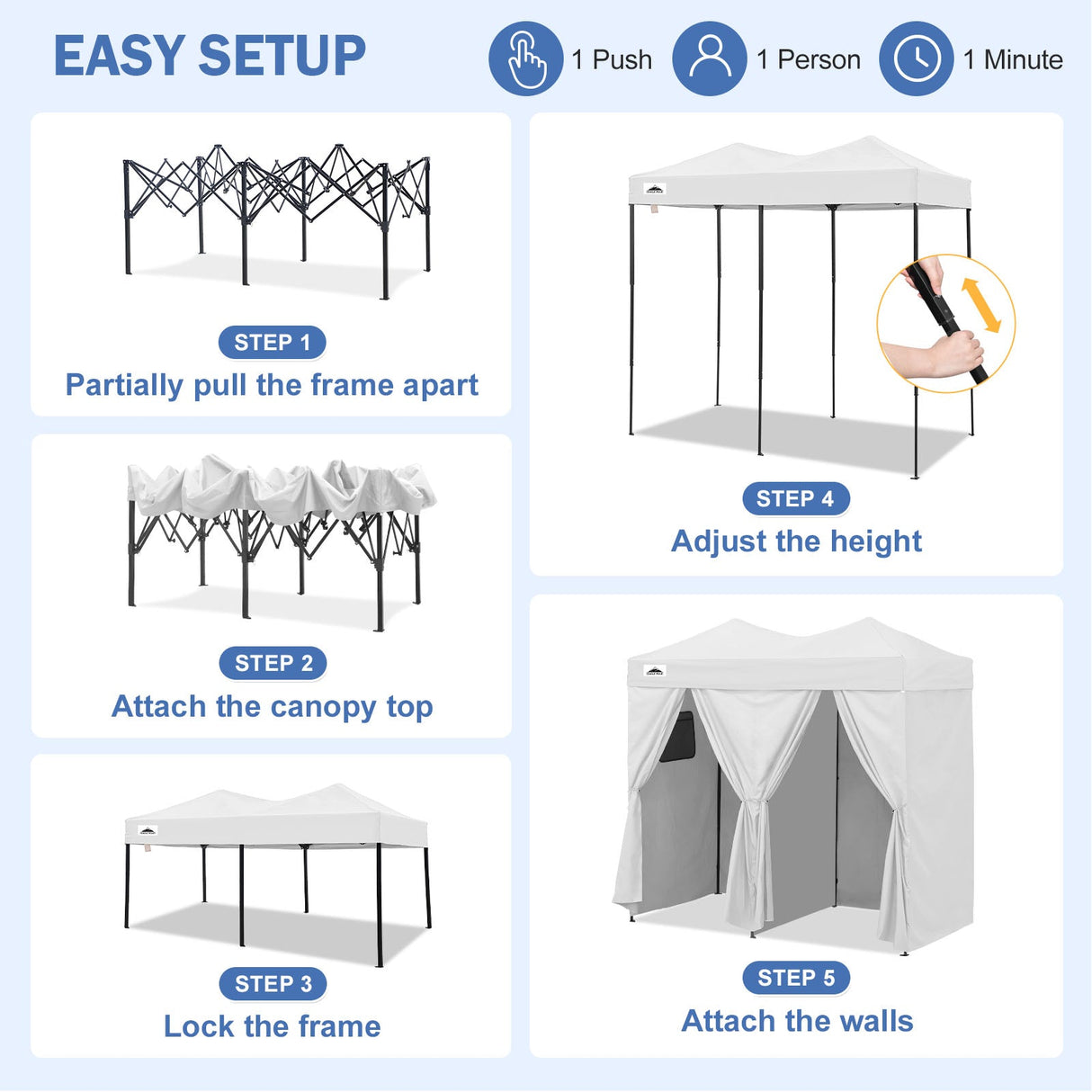 Outdoor Pop Up Changing Room 8x4 ft - Eagle Peak®