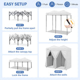 Outdoor Pop Up Changing Room 8x4 ft - Eagle Peak®