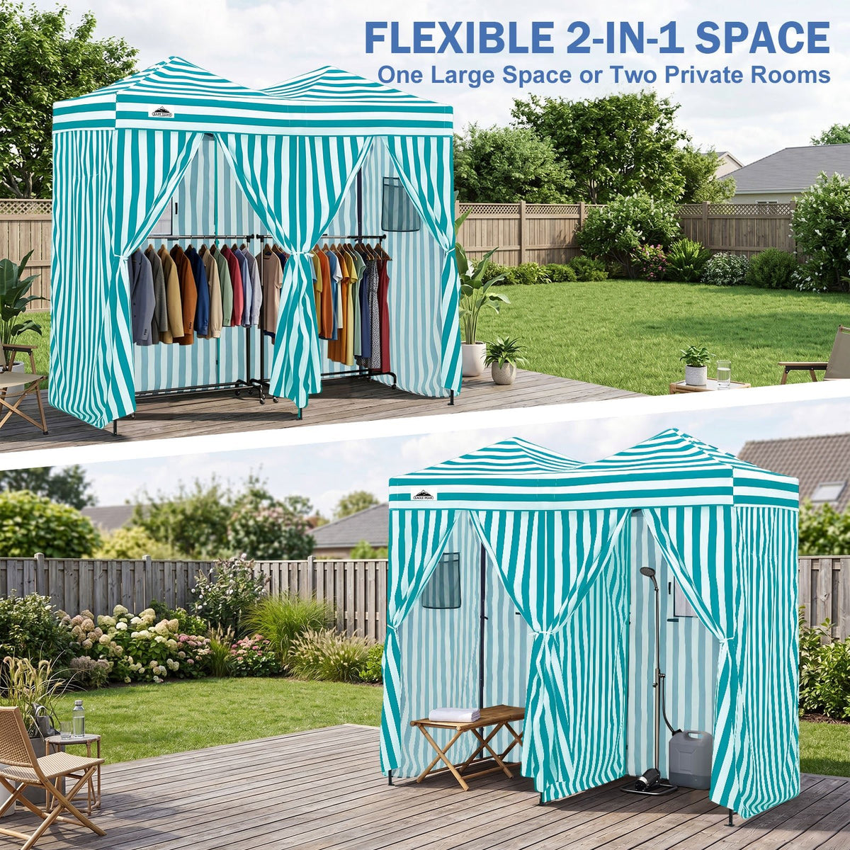 Outdoor Pop Up Changing Room 8x4 ft - Eagle Peak®