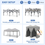 Outdoor Pop Up Changing Room 8x4 ft - Eagle Peak®