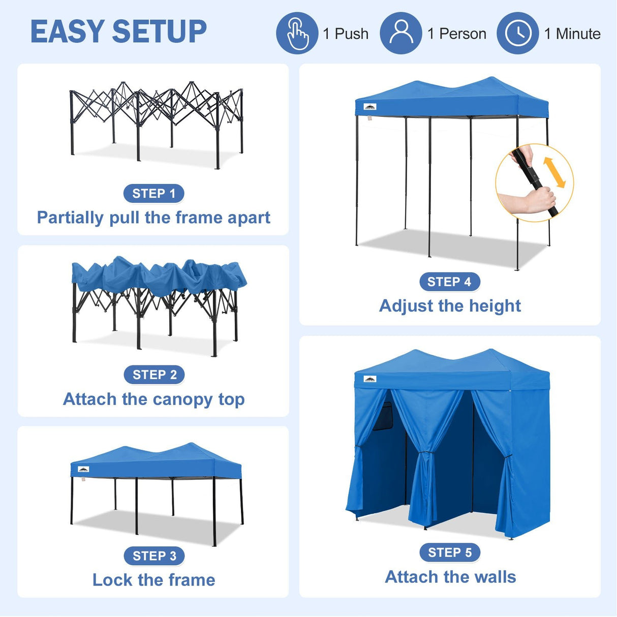 Outdoor Pop Up Changing Room 8x4 ft - Eagle Peak®