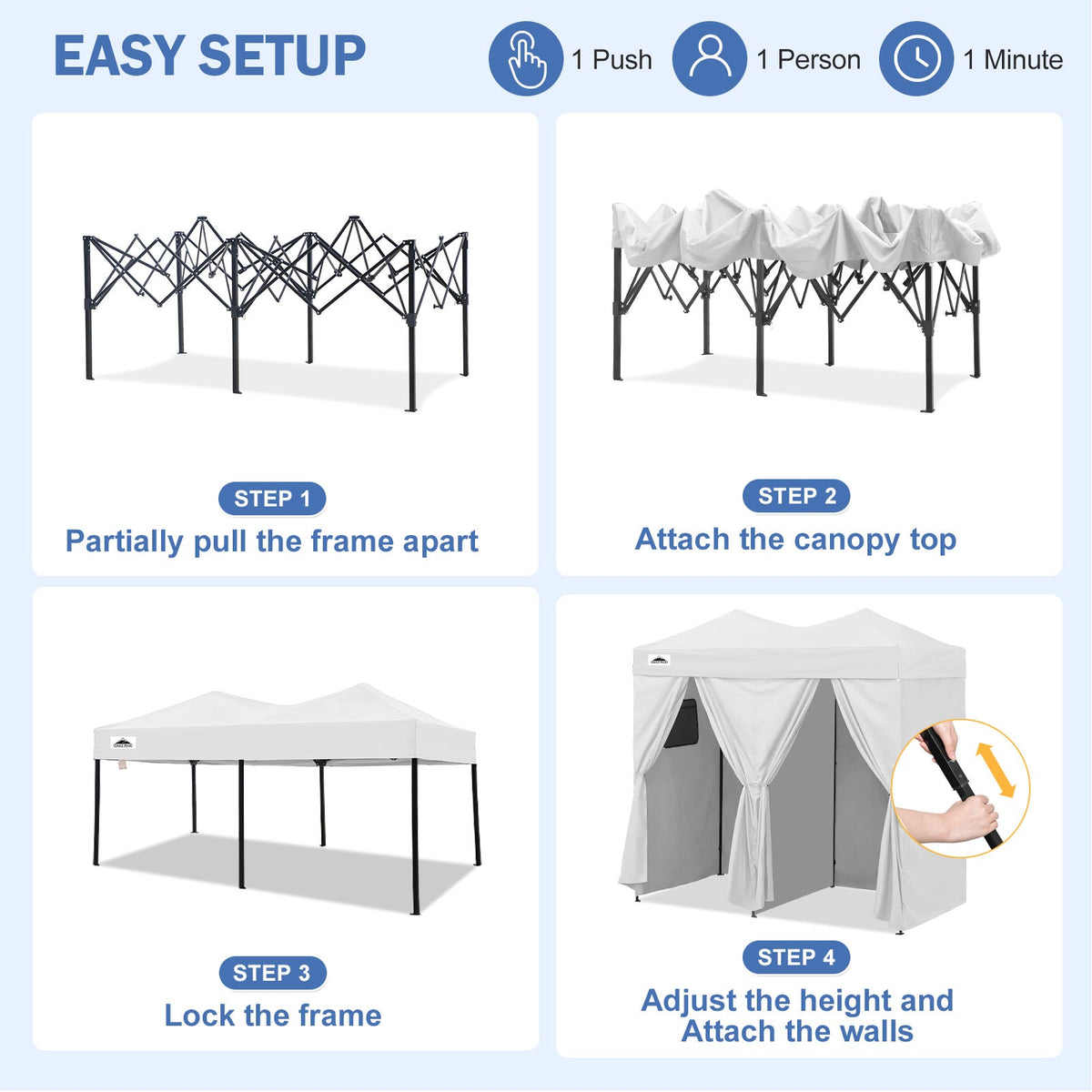 Outdoor Pop Up Changing Room 8x4 ft - Eagle Peak®