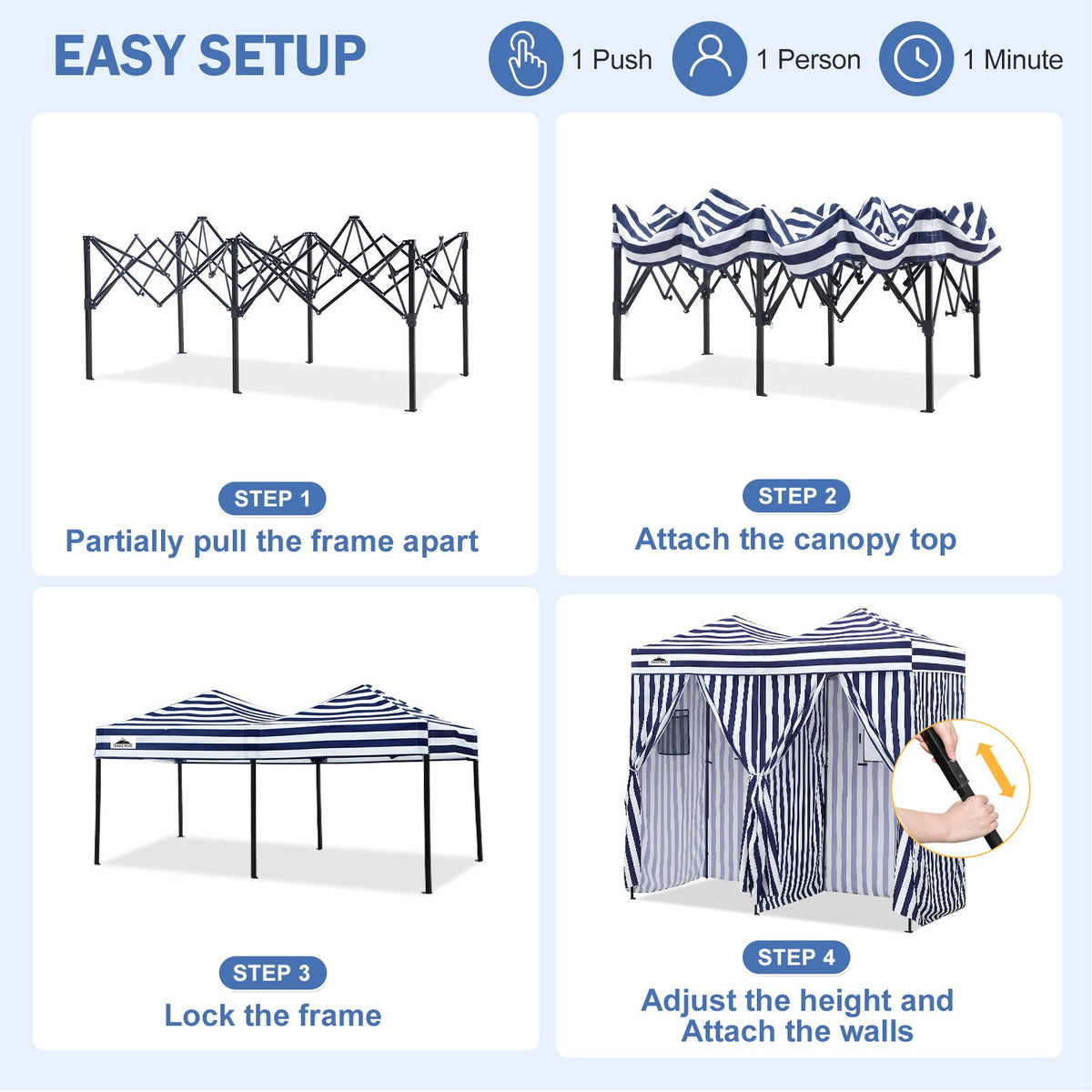 Outdoor Pop Up Changing Room 8x4 ft - Eagle Peak®