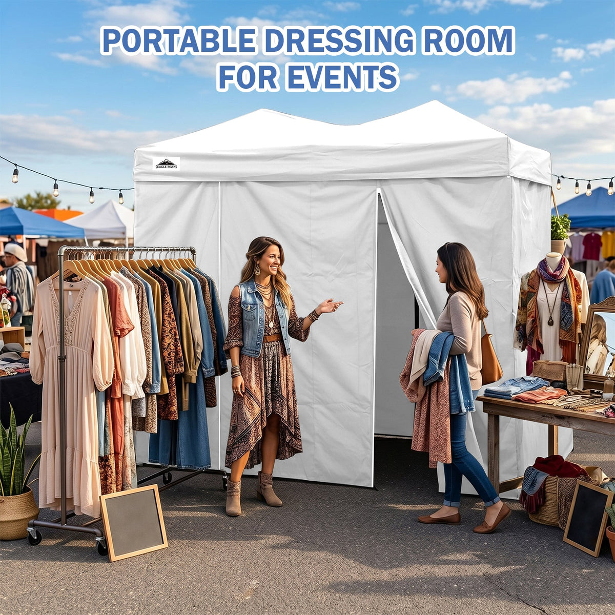 Outdoor Pop Up Changing Room 8x4 ft - Eagle Peak®