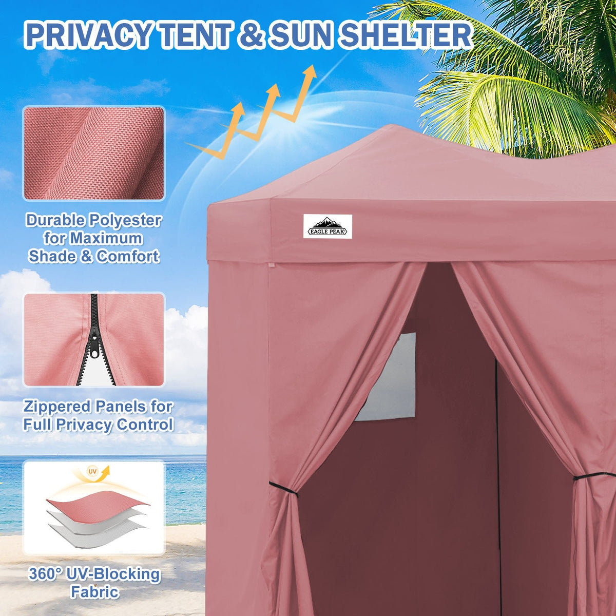 Outdoor Pop Up Changing Room 8x4 ft - Eagle Peak®