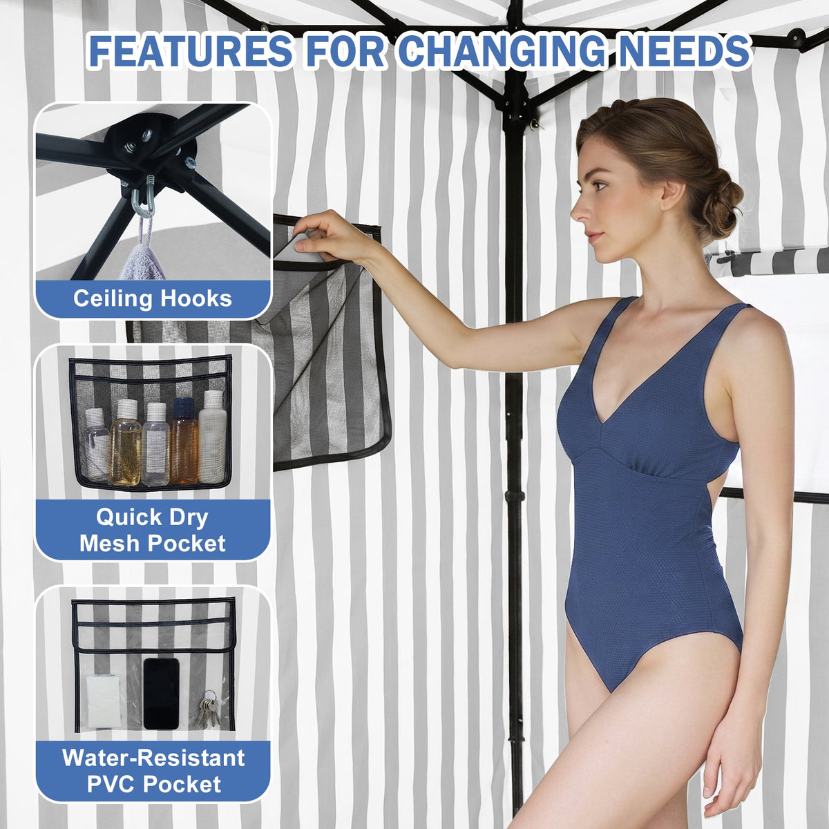 Outdoor Pop Up Changing Room 8x4 ft - Eagle Peak®