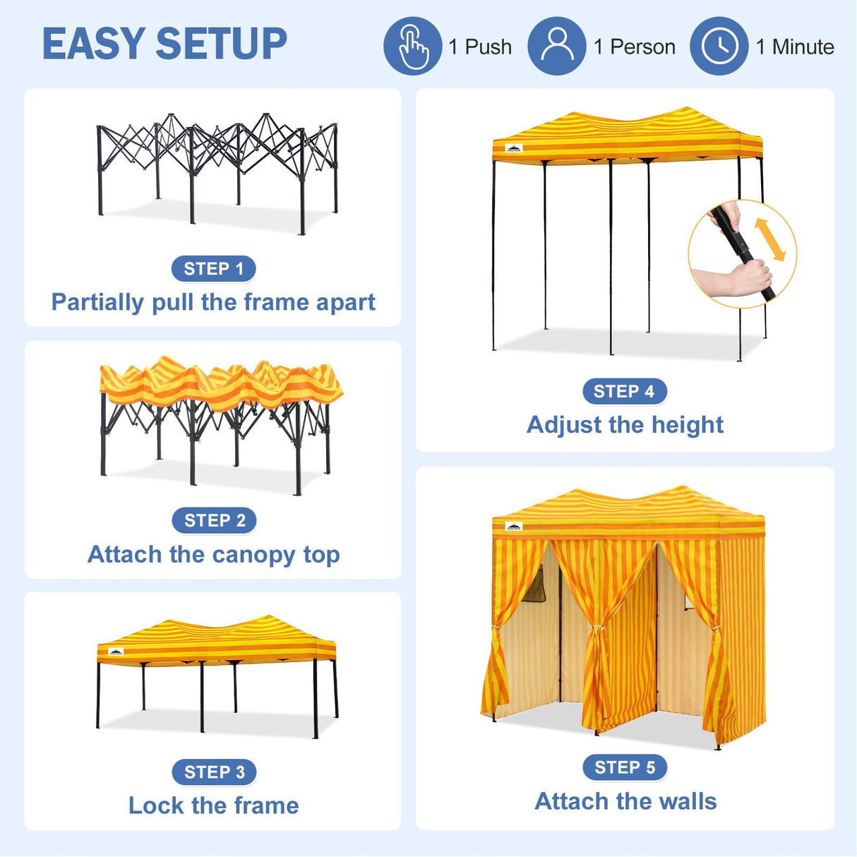 Outdoor Pop Up Changing Room 8x4 ft - Eagle Peak®