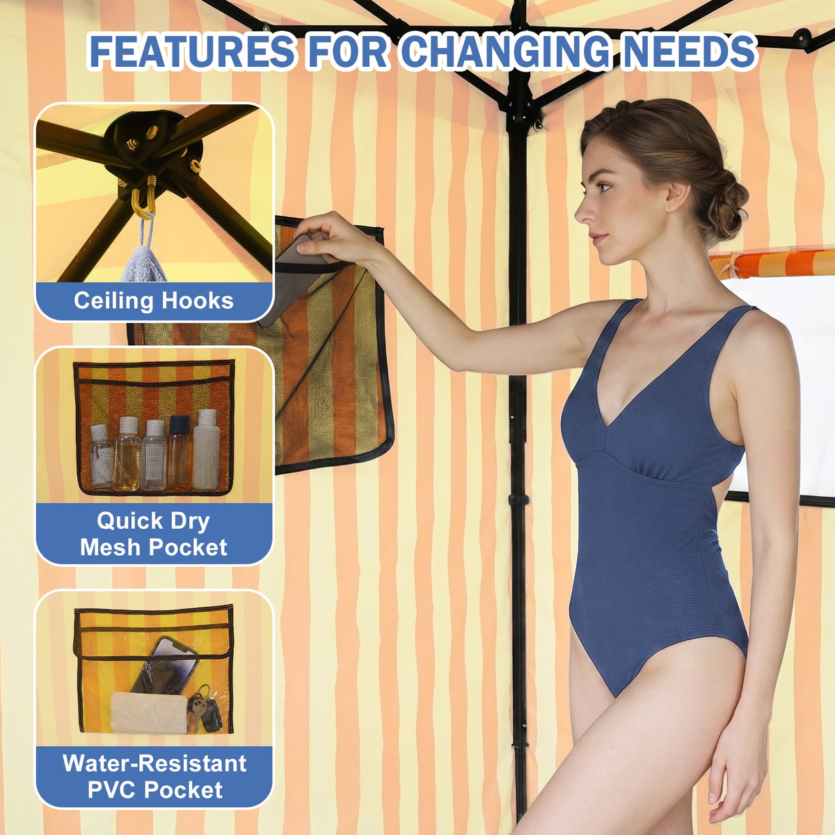 Outdoor Pop Up Changing Room 8x4 ft - Eagle Peak®