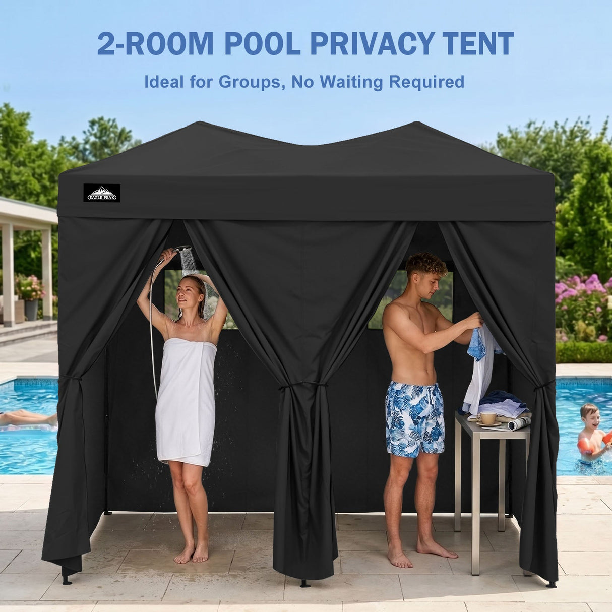 Outdoor Pop Up Changing Room 8x4 ft - Eagle Peak®