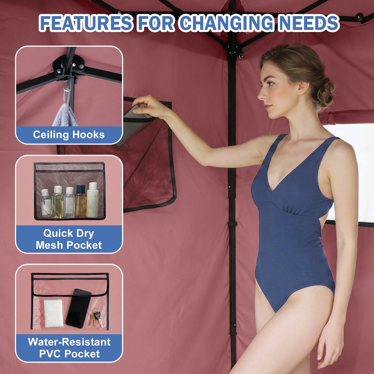 Outdoor Pop Up Changing Room 8x4 ft - Eagle Peak®