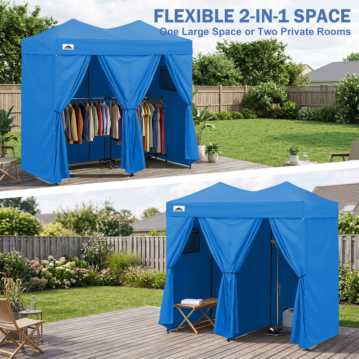 Outdoor Pop Up Changing Room 8x4 ft - Eagle Peak®
