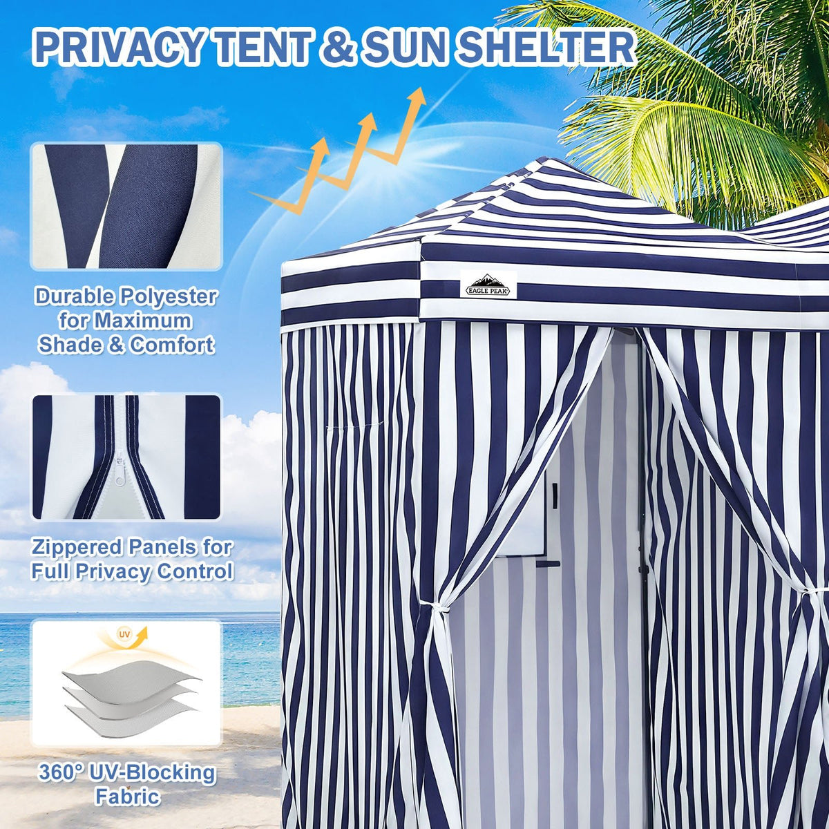 Outdoor Pop Up Changing Room 8x4 ft - Eagle Peak®