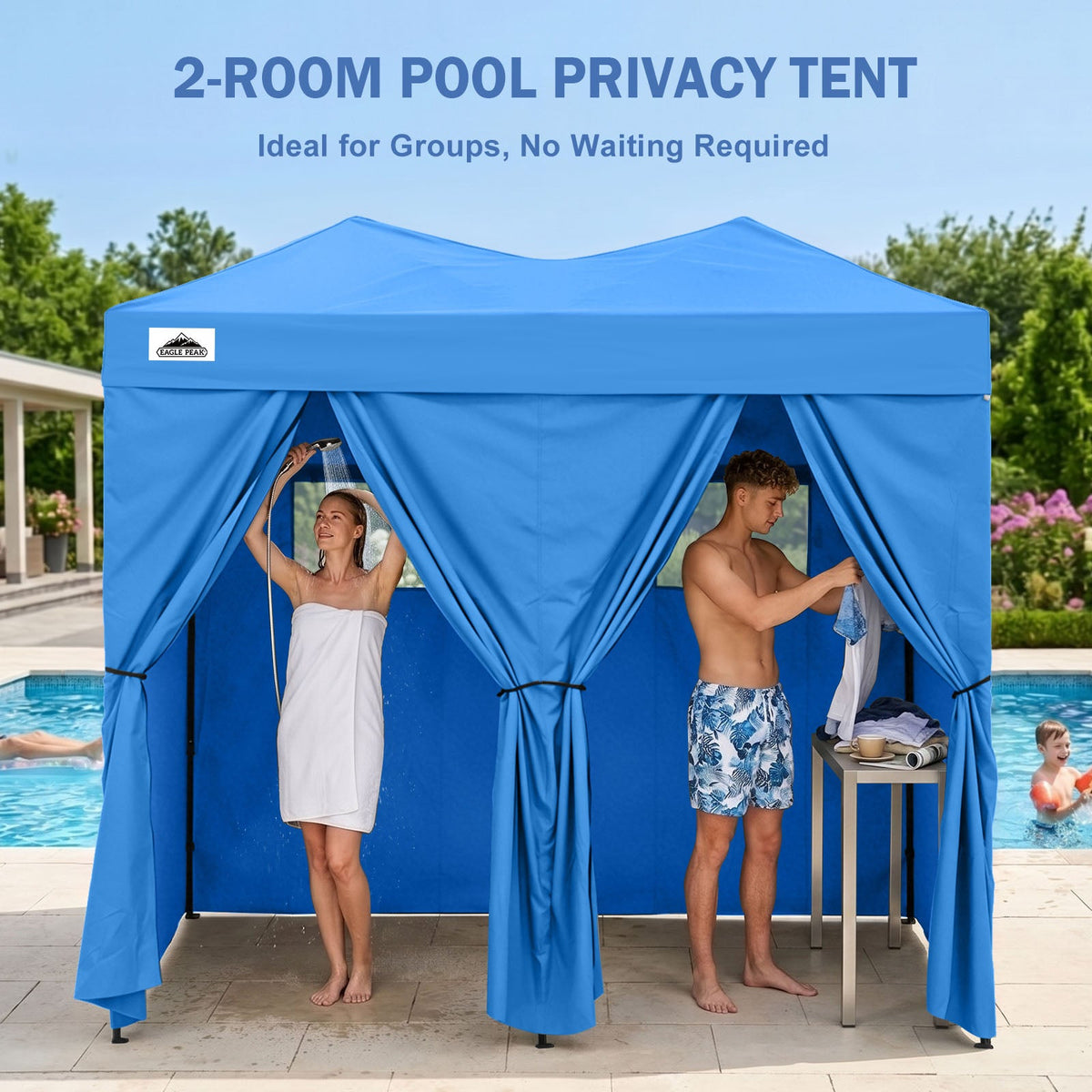 Outdoor Pop Up Changing Room 8x4 ft - Eagle Peak®