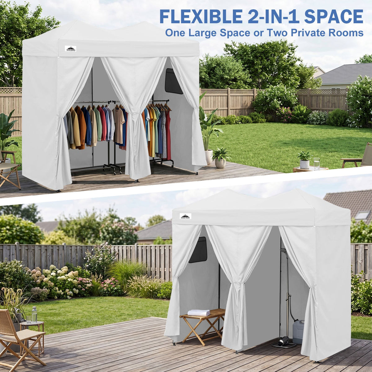 Outdoor Pop Up Changing Room 8x4 ft - Eagle Peak®