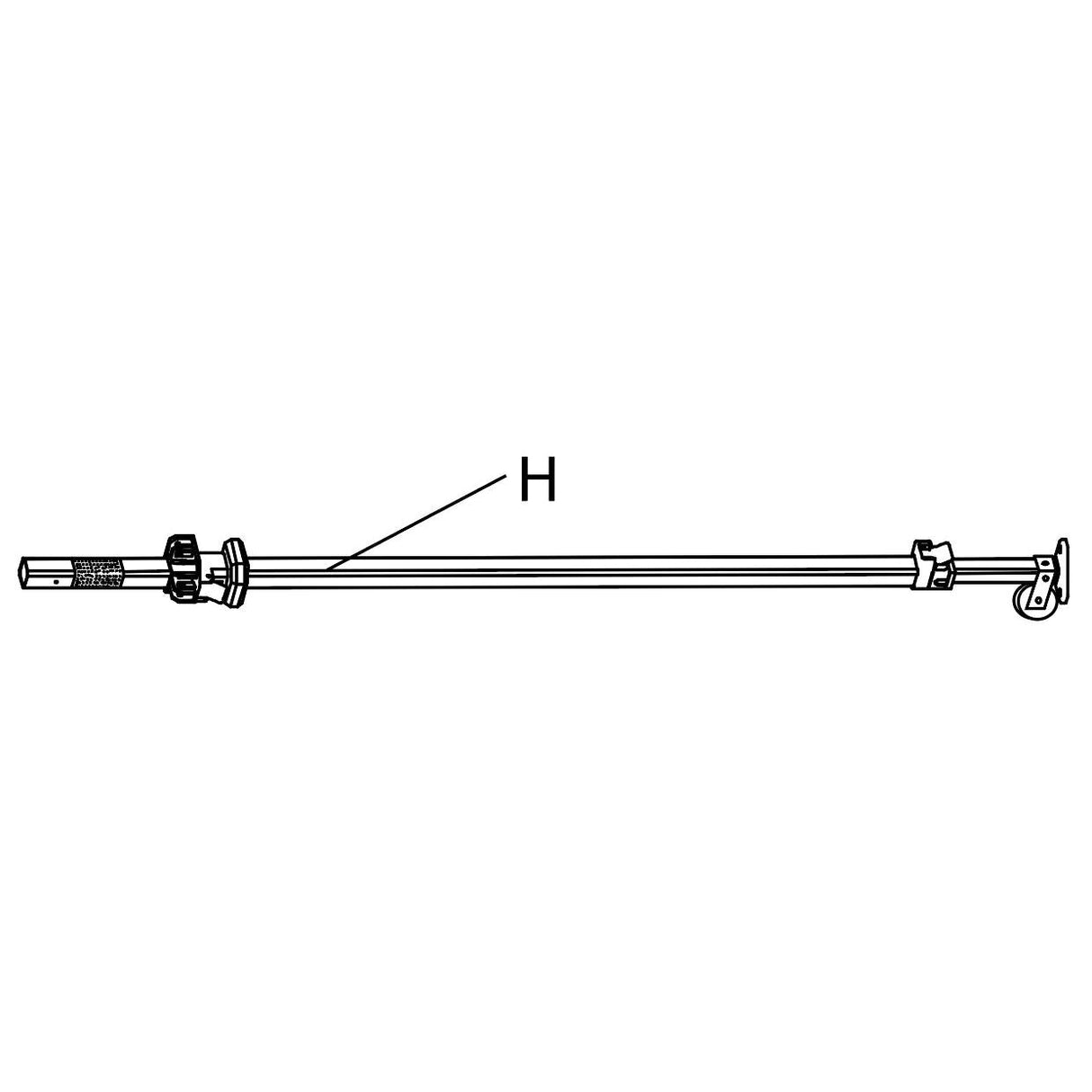 OZARK TRAIL COMMERCIAL LEG with WHEEL (RIGHT) - Eagle Peak Canopy and Outdoor Products