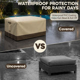 Patio Furniture Cover, 2 Ottomans 37''W×29.5''D×16.5''H - Eagle Peak®