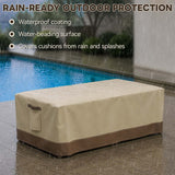 Patio Furniture Cover, 2 Ottomans Large 46.5''W×23.5''D×16.5''H - Eagle Peak®