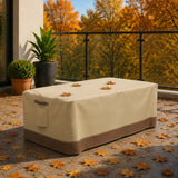 Patio Furniture Cover, 2 Ottomans Large 46.5''W×23.5''D×16.5''H - Eagle Peak®