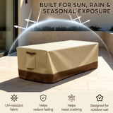 Patio Furniture Cover, Large Coffee Table 48''W×24.5''D×15.5''H - Eagle Peak®