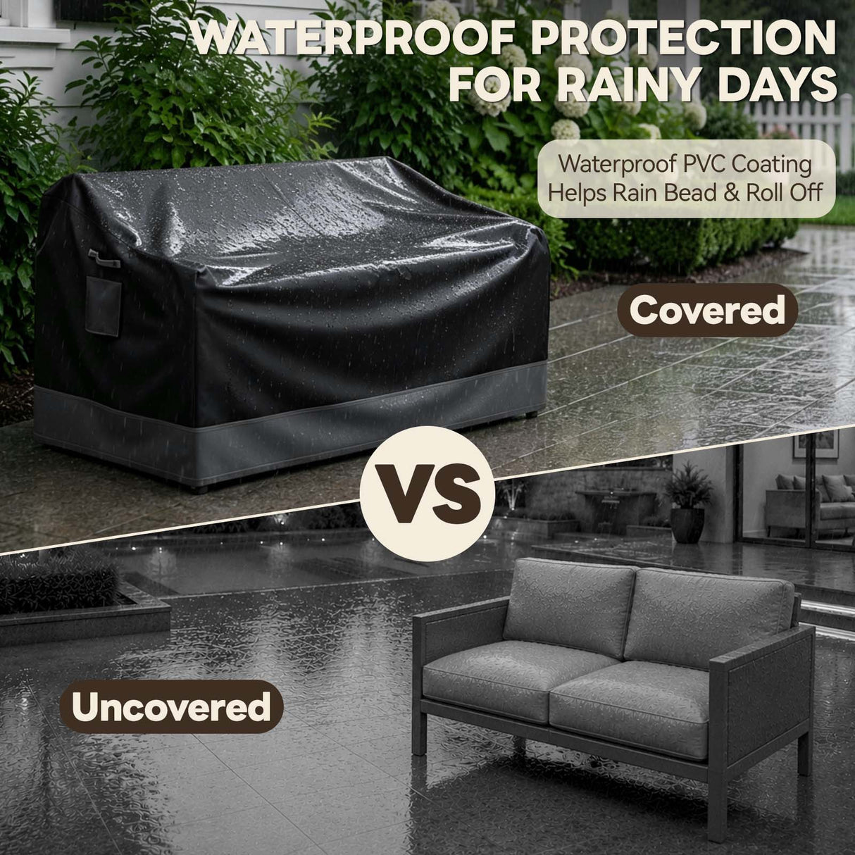 Patio Furniture Cover, Medium Loveseat 54.5''W×30.5''D×30.5''H - Eagle Peak®
