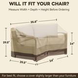 Patio Furniture Cover, Small Loveseat 35.5''W×29.5''D×29.5''H - Eagle Peak®