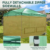 Pop up Greenhouse with Interchangeable PE & Mesh Wall Panels, 8x6/8x12 ft - Eagle Peak®