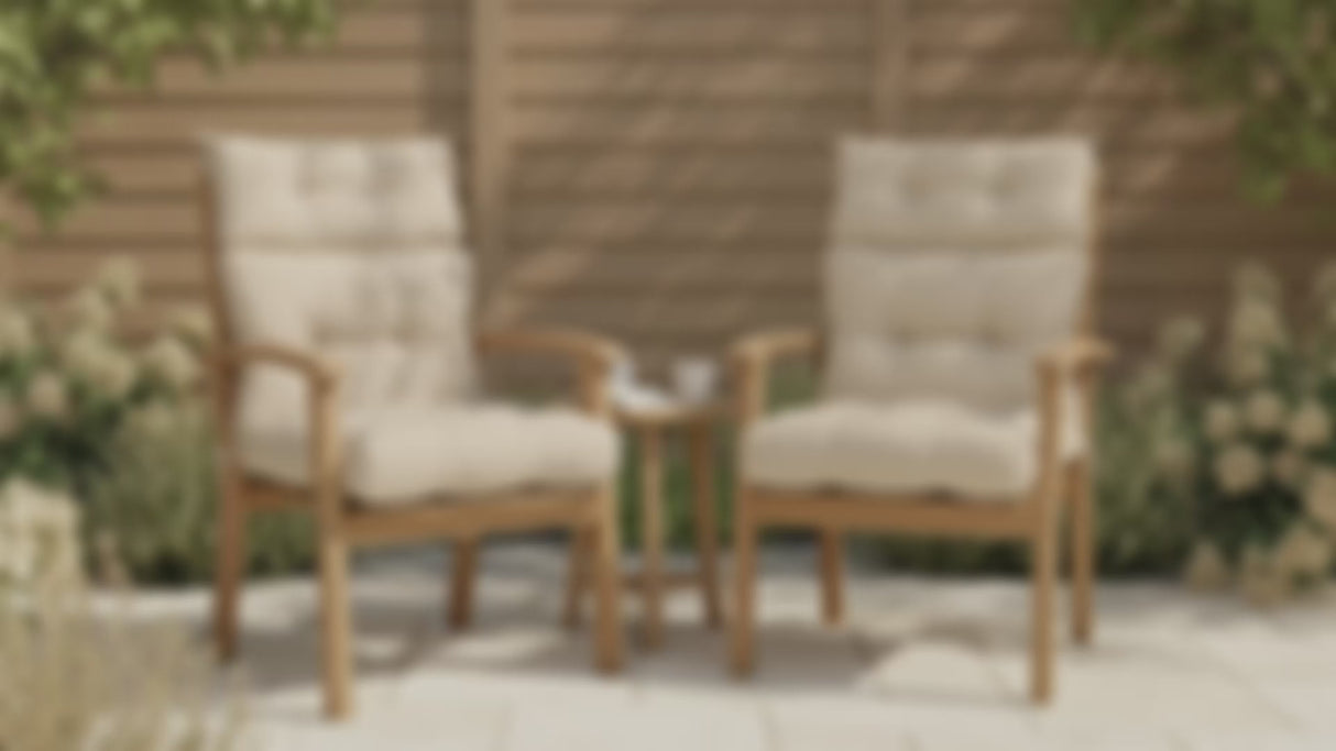 Tufted Outdoor/Indoor High Back Patio Chair Cushion, 1 Pack, 46'' x 22''